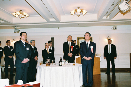 祝賀会 来賓祝辞及び乾杯